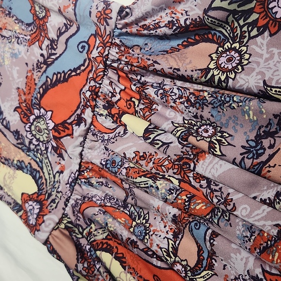 Dot Dot Smile Twirl Dress | Paisley Floral Print | Size 3/4 - Picture 7 of 8